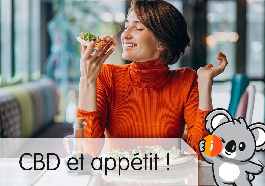 CBD et appétit :  perte et prise de poids, coupe-faim, témoignage, avis, effet