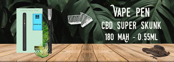 kit CBD Vape Pen Noïd Lab + Super Skunk 600mg Marie Jeanne